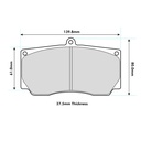 EBC Brakes SR21 Sintered Brake Pads To Fit Brembo 07.6955 Caliper