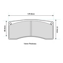 EBC Brakes SR21 Sintered Brake Pads To Fit Brembo 07.5169 Caliper