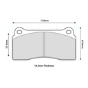 EBC Brakes SR21 Sintered Brake Pads To Fit Brembo 20.4862.05 / OE Calipers