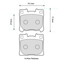 EBC Brakes RP-1 Brake Pads