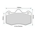 Endless MX72 Brake Pads To Fit AP Racing CP6635 / OE Calipers