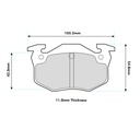Endless MX72 Brake Pads