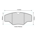 Pagid RST1 Brake Pads To Fit AP Racing CP2361 / OE Calipers