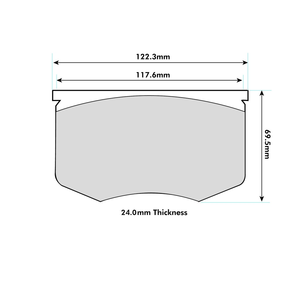 Pagid RSH29E Brake Pads To Fit Girling CR Calipers