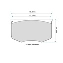 Pagid RSH29E Brake Pads To Fit Girling CR Calipers