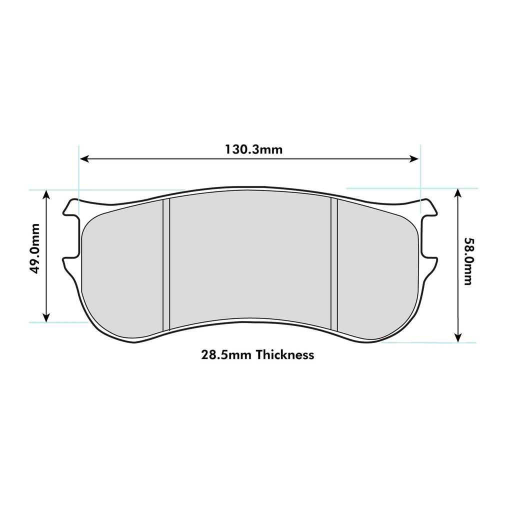 Pagid RSL1 Brake Pads To Fit PFC ZR22 Caliper