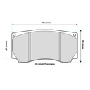 Pagid RSL1 Brake Pads To Fit AP Racing CP5850 / Brembo 07.6955.1 Calipers
