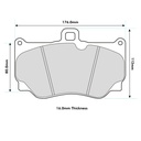 Pagid RSC1 Ceramic Disc Brake Pads To Fit Alcon PNP4417X550 Caliper