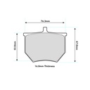 Mintex M1155 Brake Pads To Fit AP Racing CP2382/CP2384 Calipers