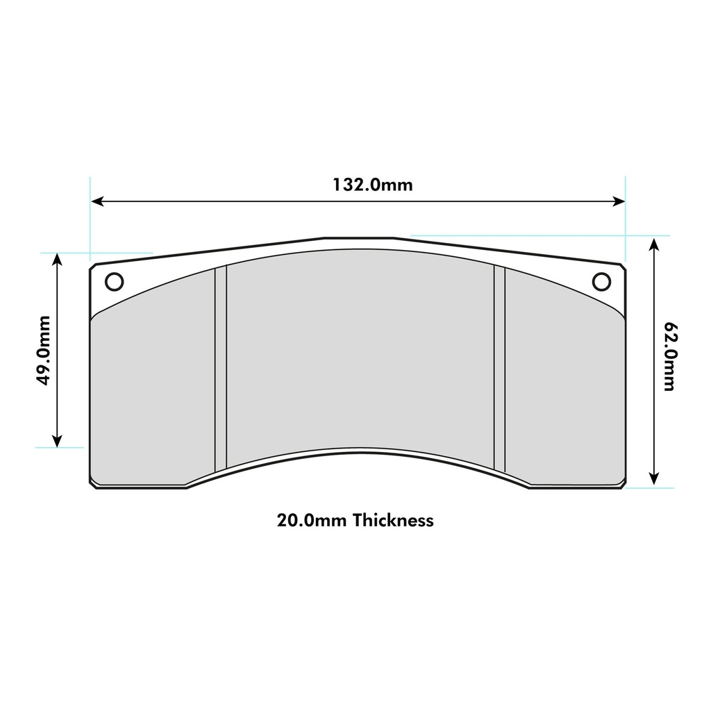 Pagid RST3 Brake Pads To Fit Alcon B-Type 4 Piston Calipers