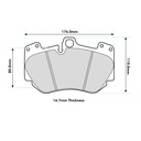 Pagid RSC2 Ceramic Disc Brake Pads