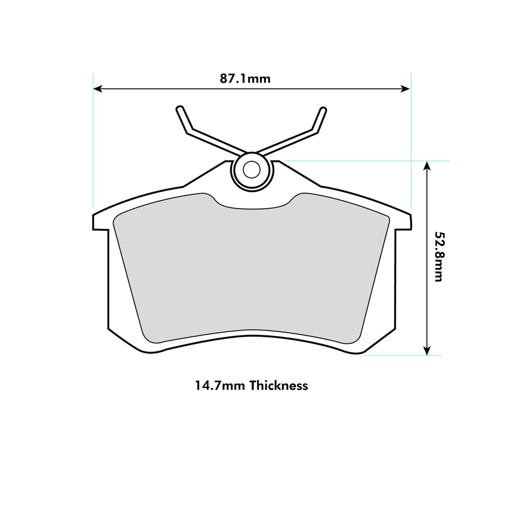 Wilwood BP-10 Brake Pads To Fit Wilwood Combination Park brake / OE Caliper