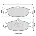 Pagid RST3 Brake Pads