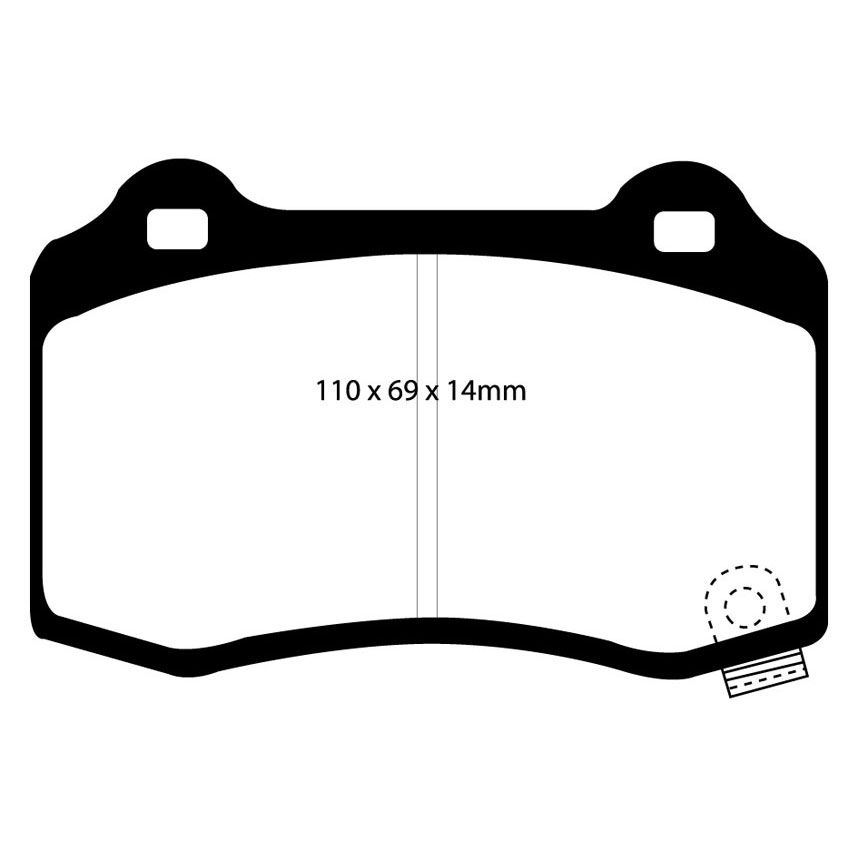 EBC Brakes Yellowstuff Performance Brake Pads