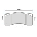 Pagid RSL29 Brake Pads To Fit Alcon B-Type 4 Piston Calipers