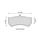 Pagid RST3 Brake Pads To Fit Fit AP Racing CP5555/CP5060 Calipers