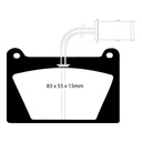 EBC Brakes Yellowstuff Performance Brake Pads