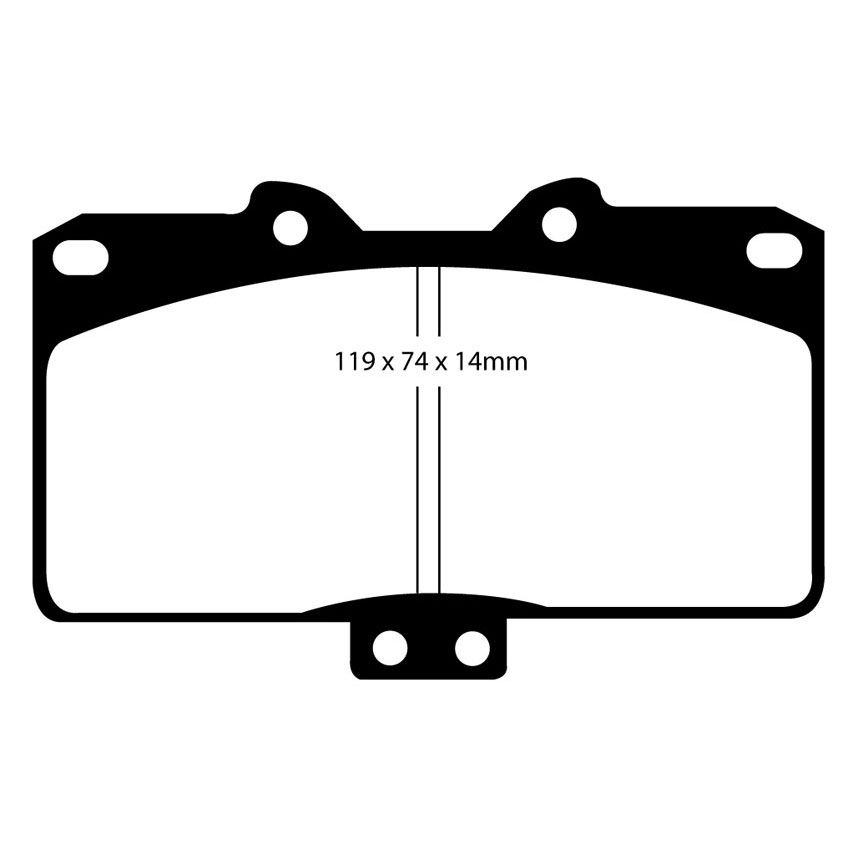 EBC Brakes Yellowstuff Performance Brake Pads