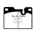 EBC Brakes Yellowstuff Performance Brake Pads