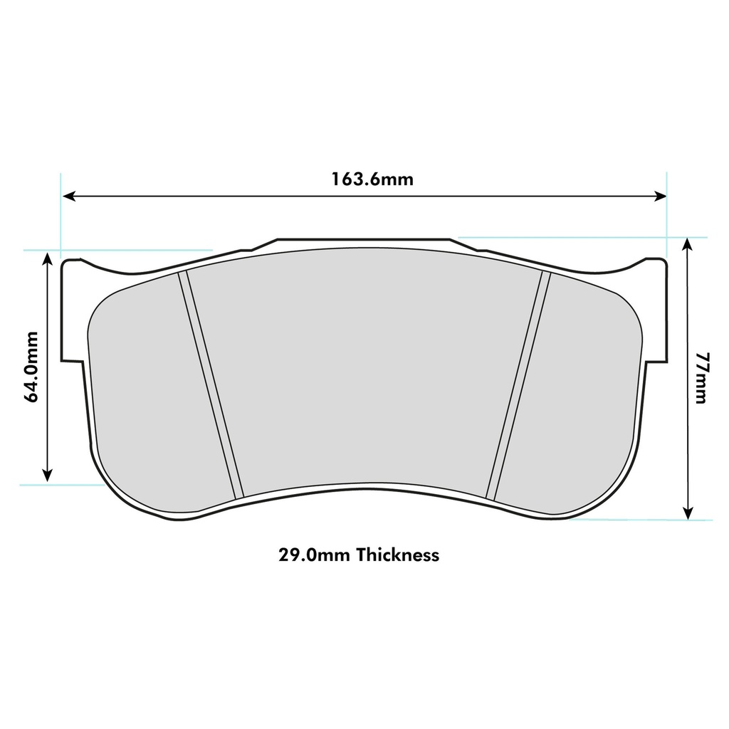 Pagid RST3 Brake Pads To Fit Brembo B28 Family Caliper
