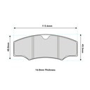 Pagid RSH42 Brake Pads To Fit AP Racing CP2361 Calipers