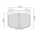Ferodo 4003 Brake Pads To Fit AP Racing CP6120/CP6121 Caliper