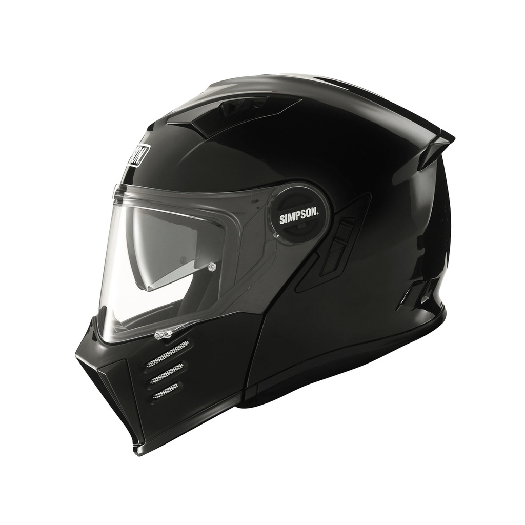[5001470-3822151] Simpson Darksome Plain Motorcycle Helmet (M (57-58cm), Black)
