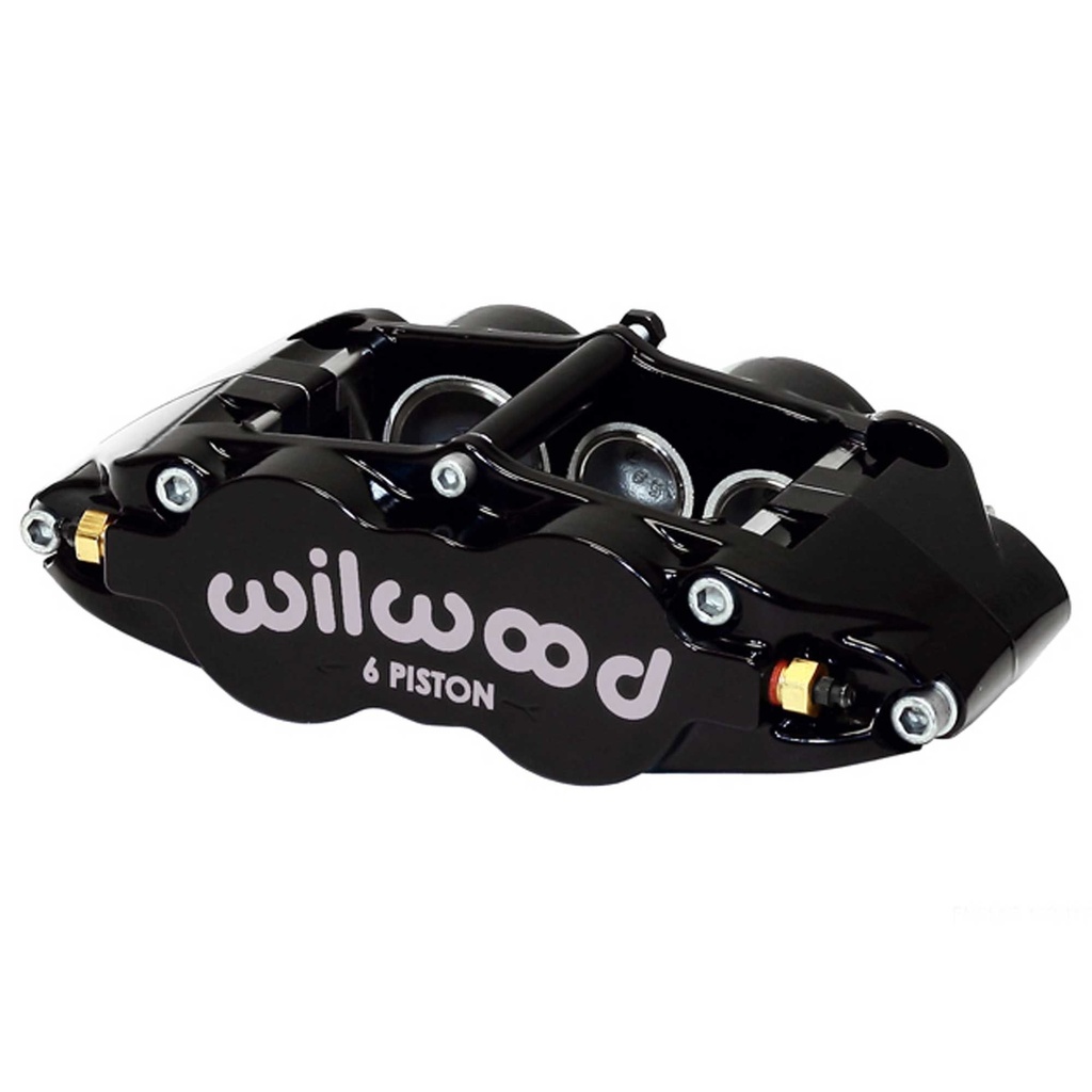 [593198-2208056] Wilwood Forged Narrow Superlite 6 Brake Caliper Radial Mount (Black, Left Hand, 1.10 Inch, 4.86 sq/in)