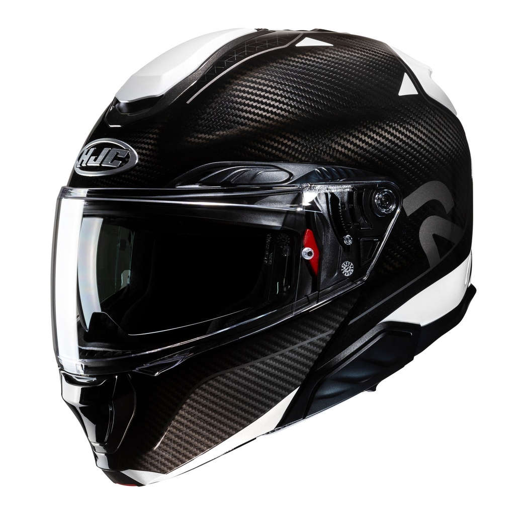 [5001462-3858531] HJC RPHA 91 Carbon Graphic Motorcycle Helmet (M (57-58cm), Lagos Black)