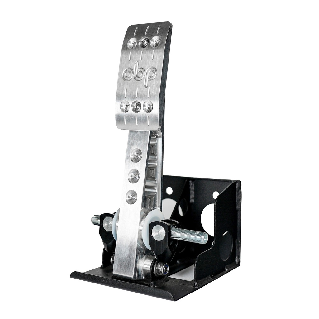 [245951-2770937] OBP Universal Pro Race Floor Mounted Single Pedal Assembly (Without Master Cylinder)