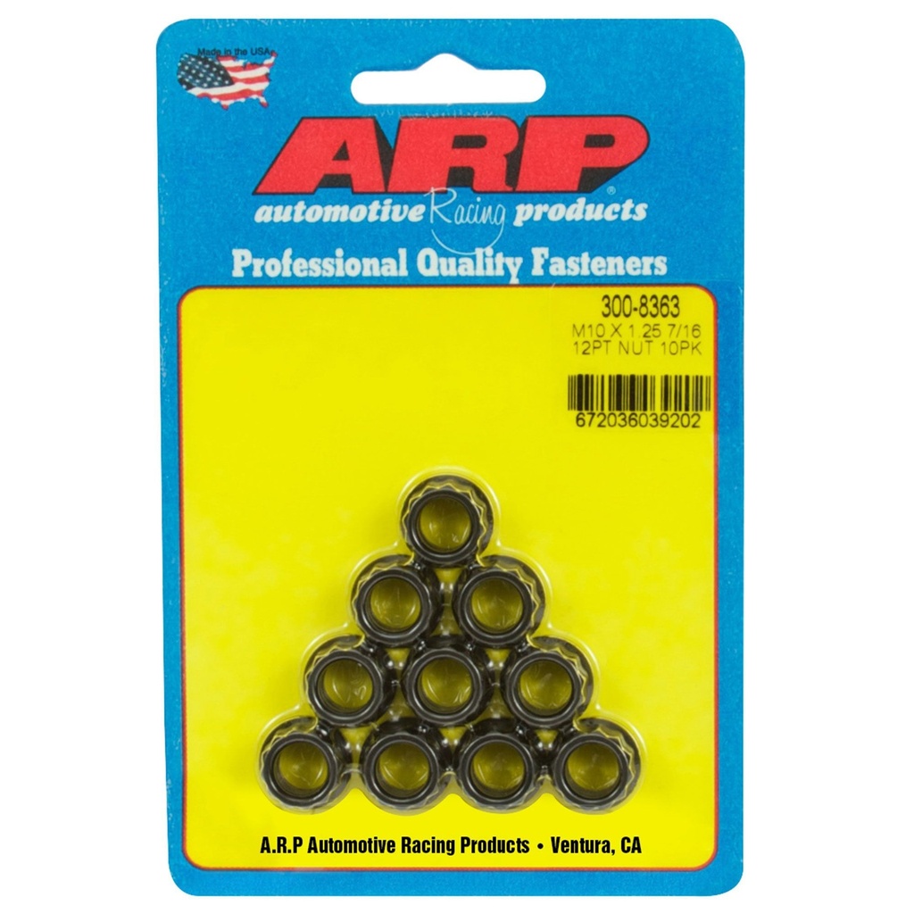 [1034641-1509475] ARP Imperial High Tensile Nuts - 12 Point (7/16 Inch-20, Single, 1/2 Inch)
