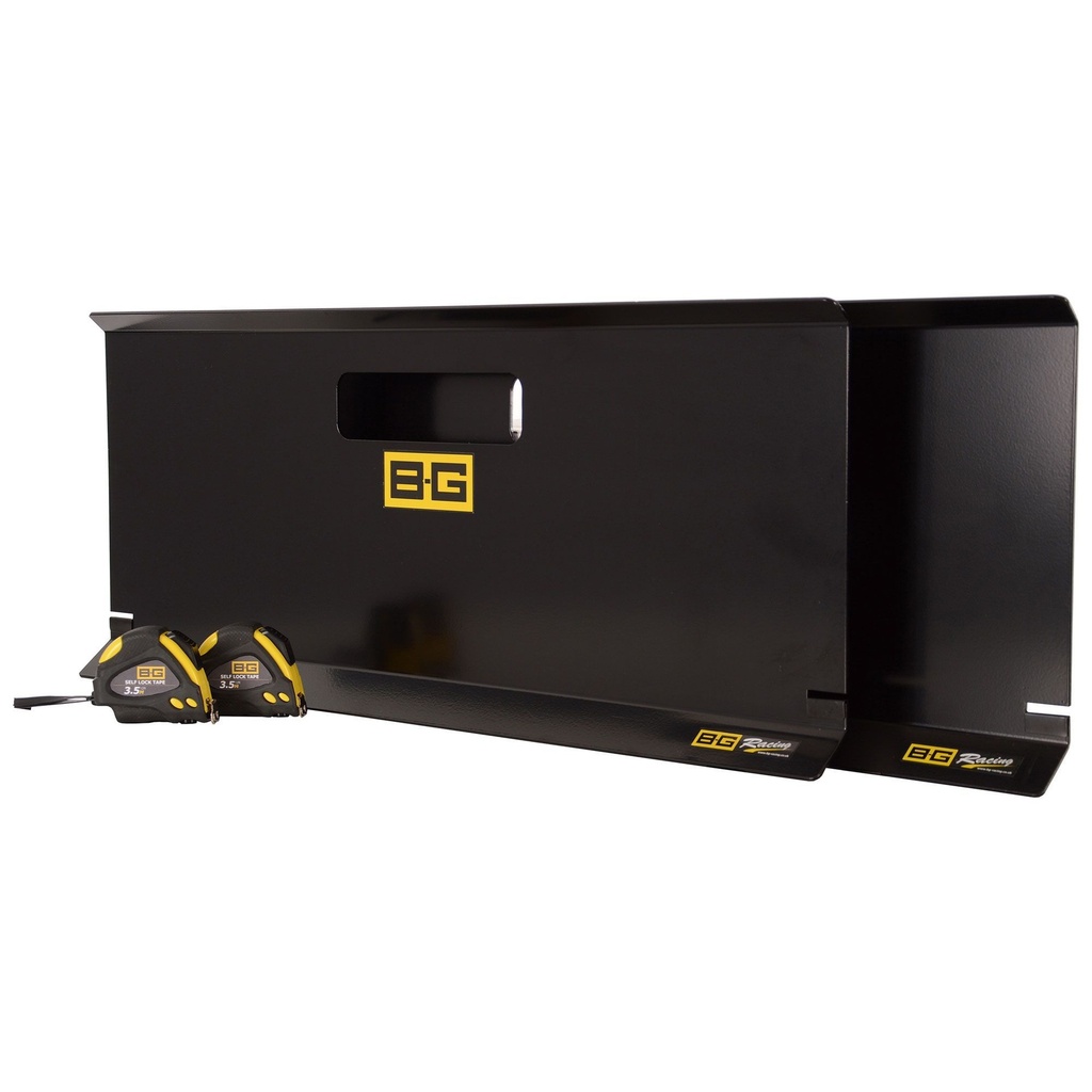 [BGR308] B-G Racing Aluminium Toe Measuring Plates With Magnetic Tapes