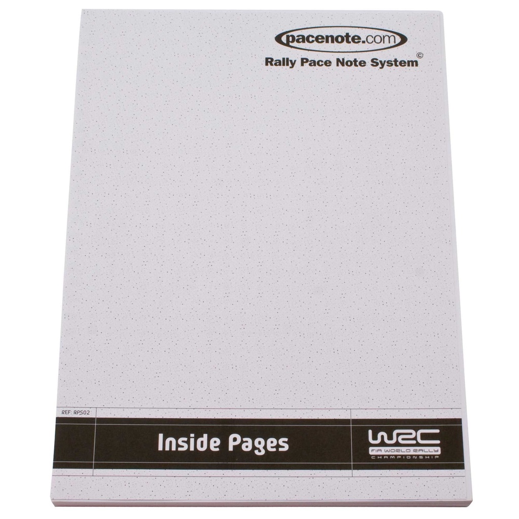 [PNCPAC002] Pacenote.com The Rally Pace Note System - Inside Pages for 1 Book