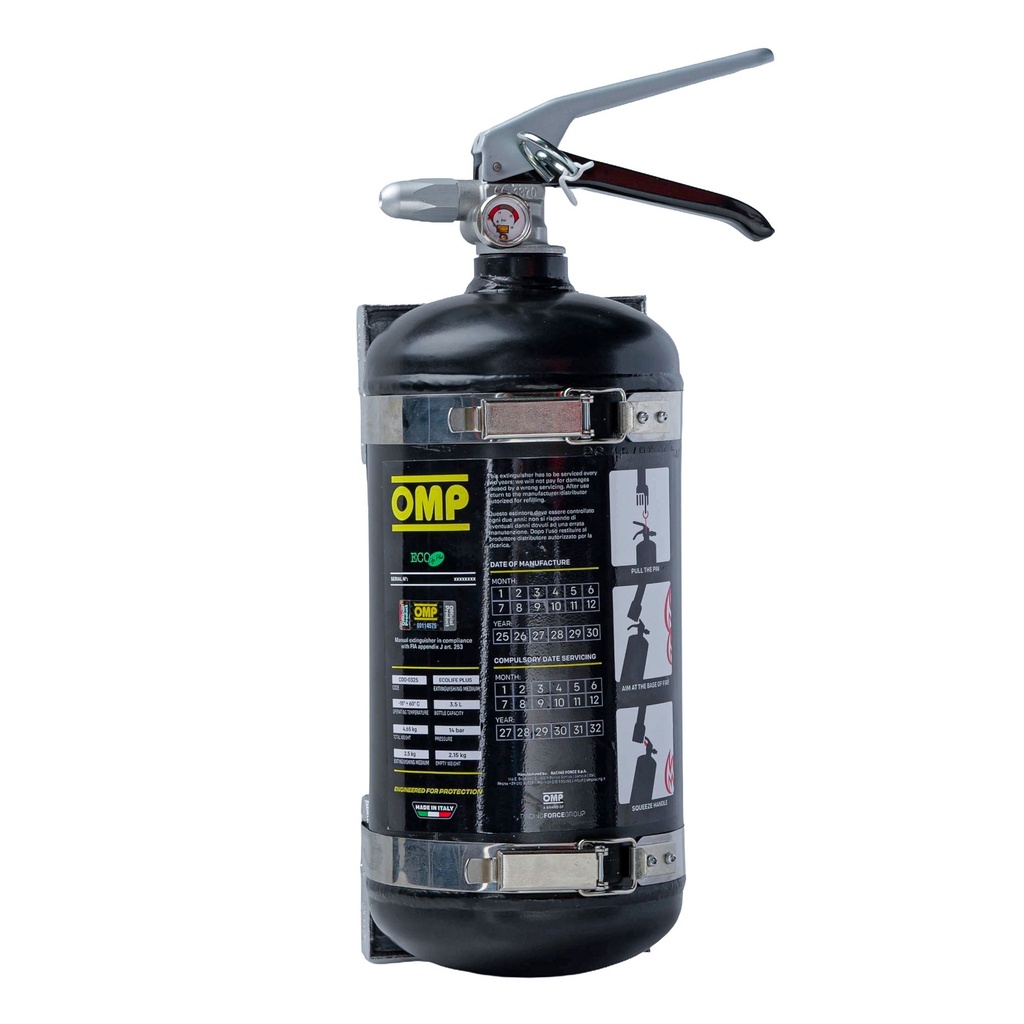 [OMPCB0-0325-A01] OMP 2.4 Litre Ecolife Plus Hand Held Fire Extinguisher - Aluminium Bottle