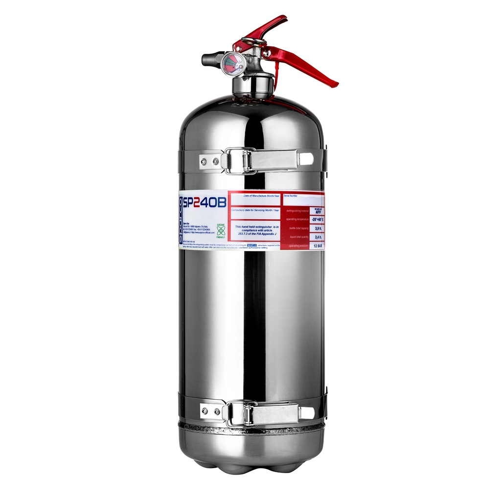 [SHW014773BXL24] Sparco 2.4 litre AFFF Hand Held Fire Extinguisher