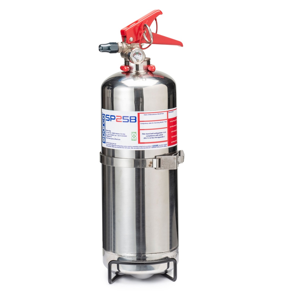 [SHW014773BXLN2] Sparco 2.0Kg Novec Gas Hand Held Fire Extinguisher