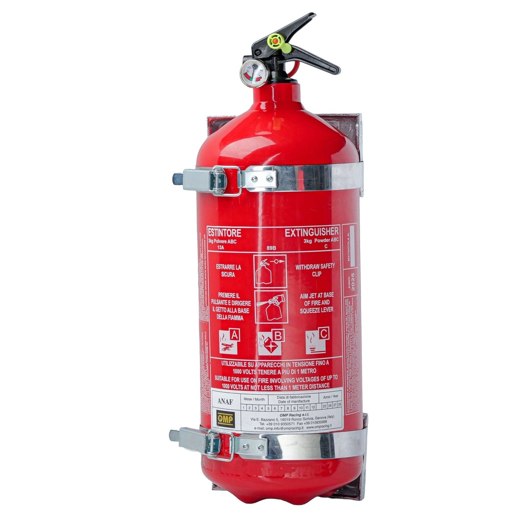 [OMPCB0-0326-A01] OMP 3kg Dry Powder Hand Held Fire Extinguisher