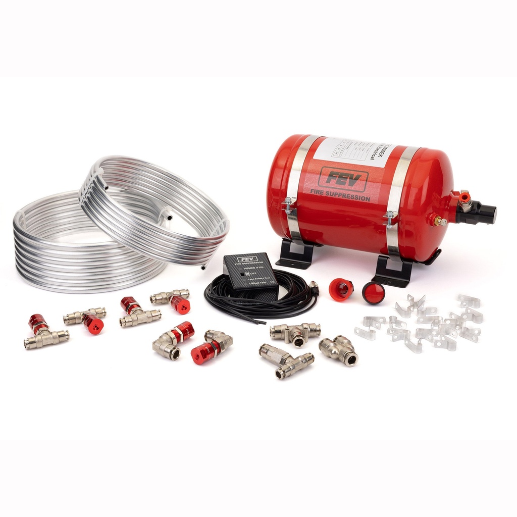 [FEV100.000.069.MVA] FEV F-TEC 3.5 Litre Electrical Fire Extinguisher Kit - Alloy Bottle