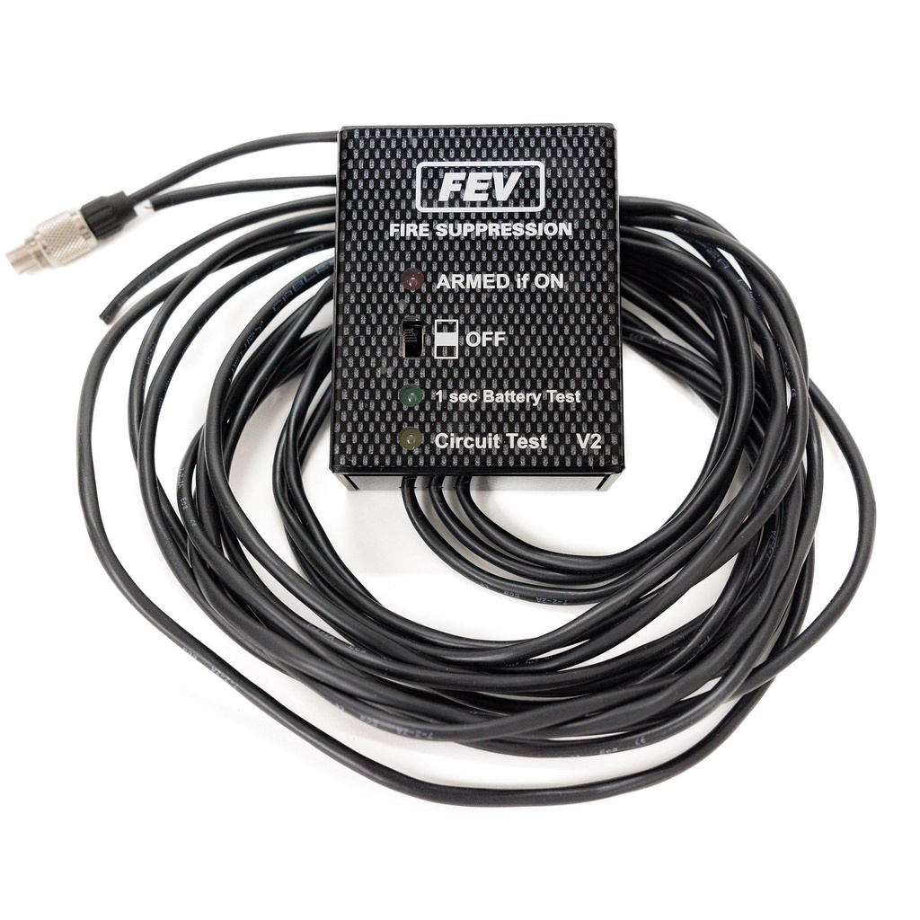 [FEV100.800.061] FEV Carbon Look Control Box For Electronic Fire Extinguishers