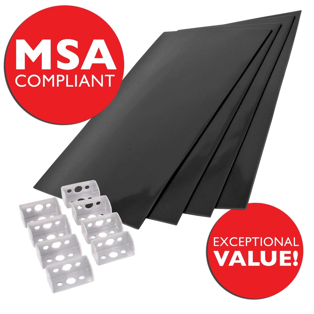 [704951-1829724] Demon Tweeks Rally Mud Flap Kit (Car Set) (Black)