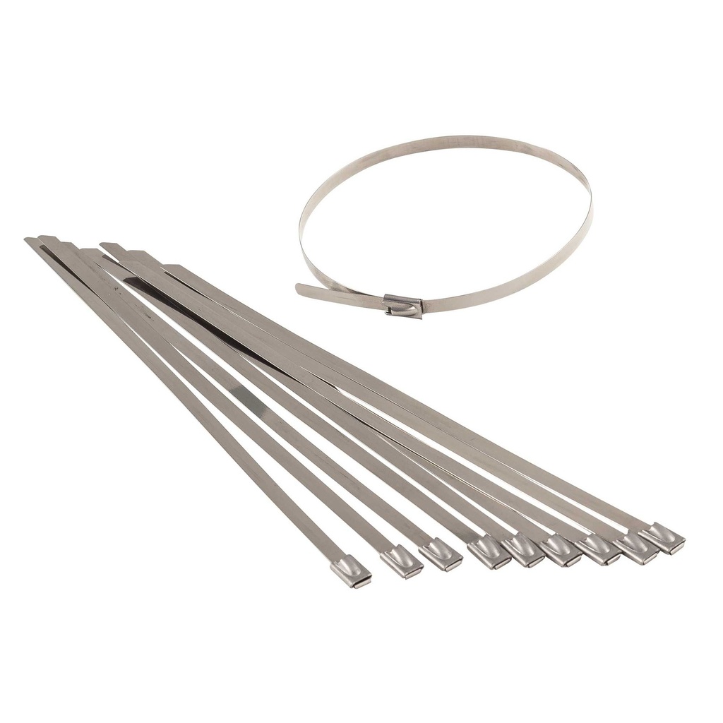 [498603-2028860] Pitking Products Stainless Steel Locking Straps (Single, 12 Inch)