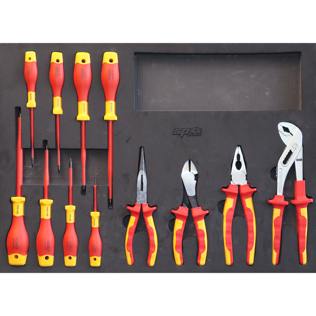 [SP55910] EVA TOOLKIT 12PC - VDE INSULATED SCEWDRIVERS AND PLIERS