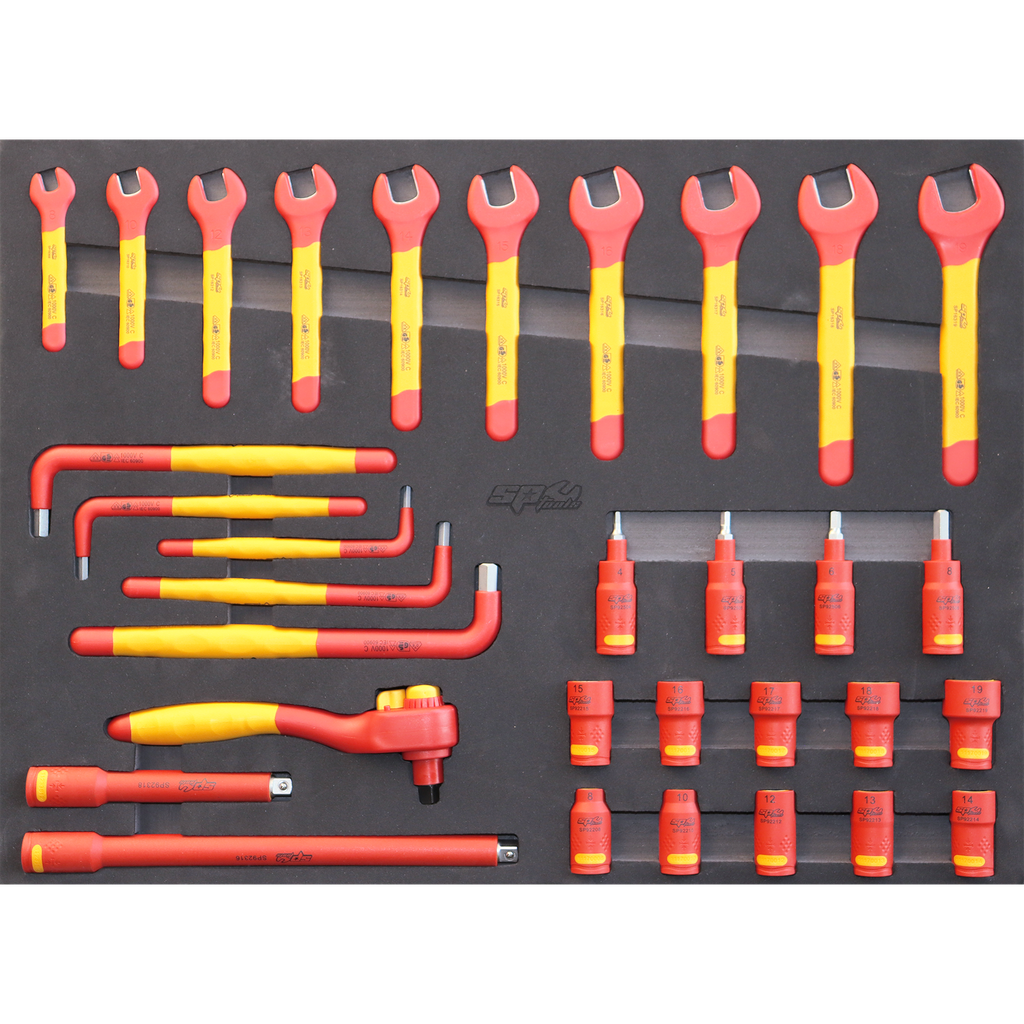 [SP55900] EVA TOOLKIT 32PC - VDE INSULATED SOCKETS AND SPANNERS