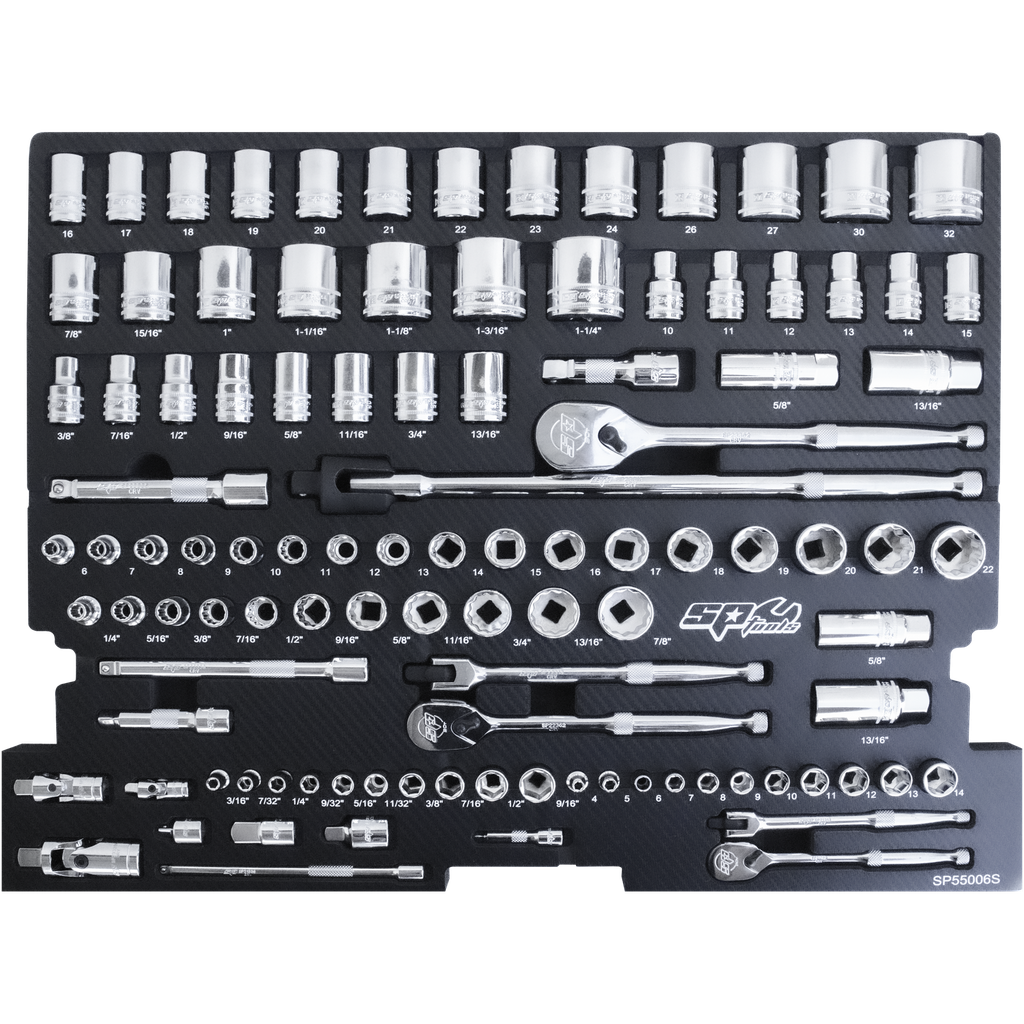 [SP55006S] EVA TOOLKIT 105PC METRIC/SAE - SOCKET ACCESSORIES