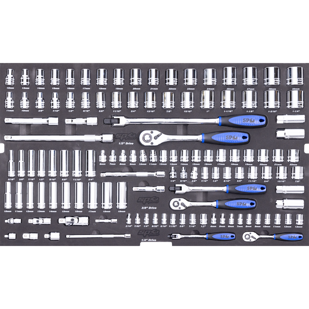 EVA TOOLKIT - 122PC METRIC/SAE- SOCKET AND ACCESSORIES
