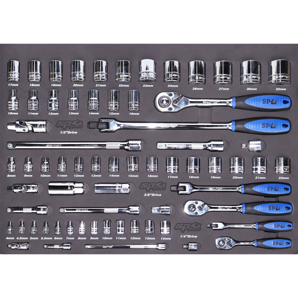 EVA TOOLKIT - 67PC METRIC - SOCKET AND ACCESSORIES