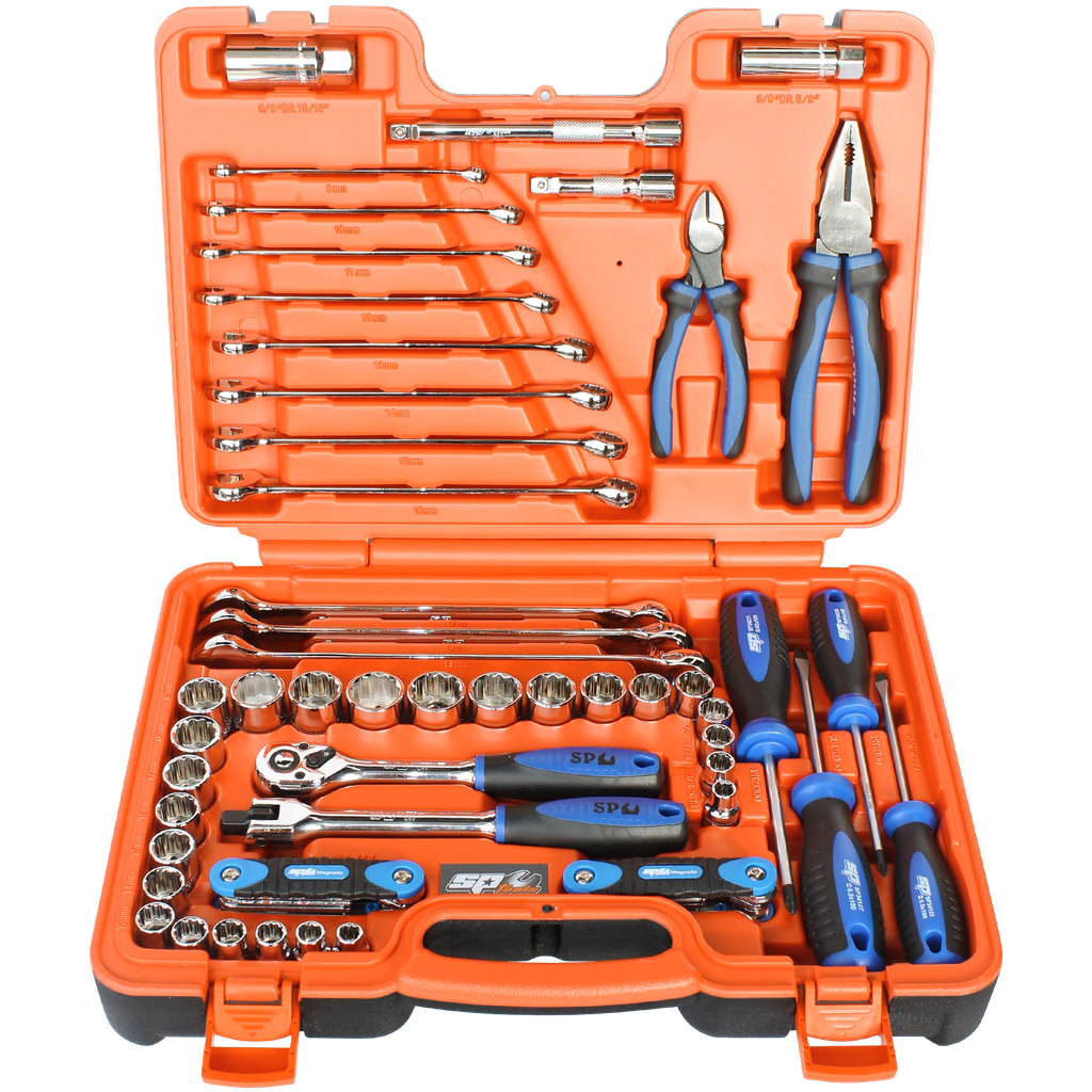 [SP51204] TOOLKIT 65PC METRIC/SAE - 3/8"DR 12PT IN X-CASE