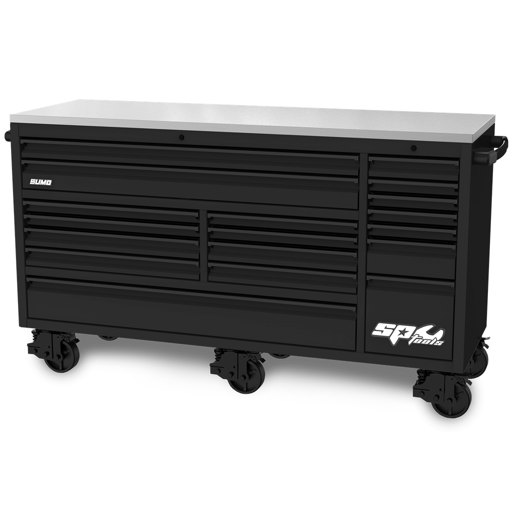 [SP50827] TOOLKIT 465PC METRIC/SAE - USA SUMO SERIES 73" ROLLER CABINET 18 DRAWER MATTE  BLACK