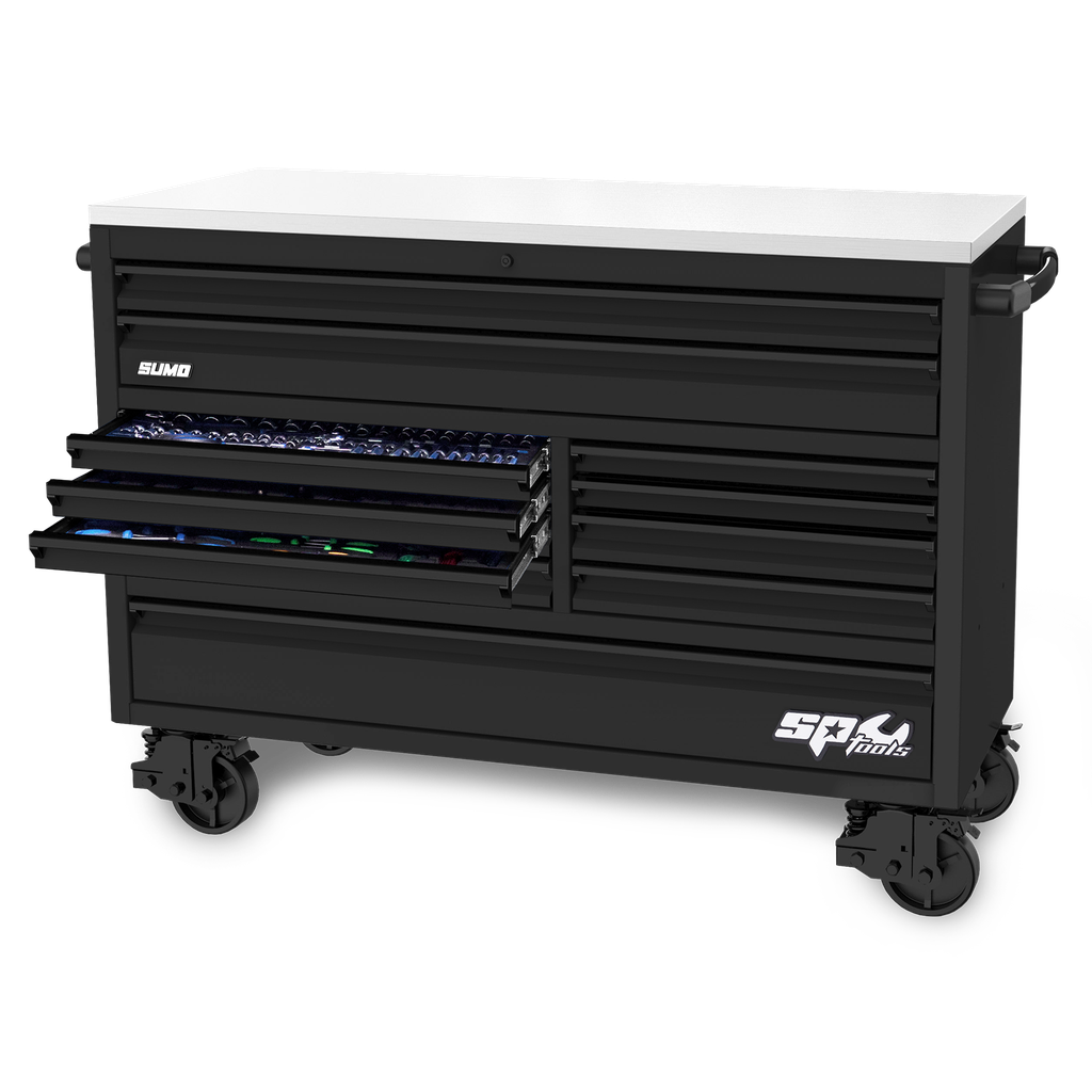 [SP50807] TOOLKIT 465PC METRIC/SAE - USA SUMO SERIES 59" ROLLER CABINET 11 DRAWER MATTE BLACK