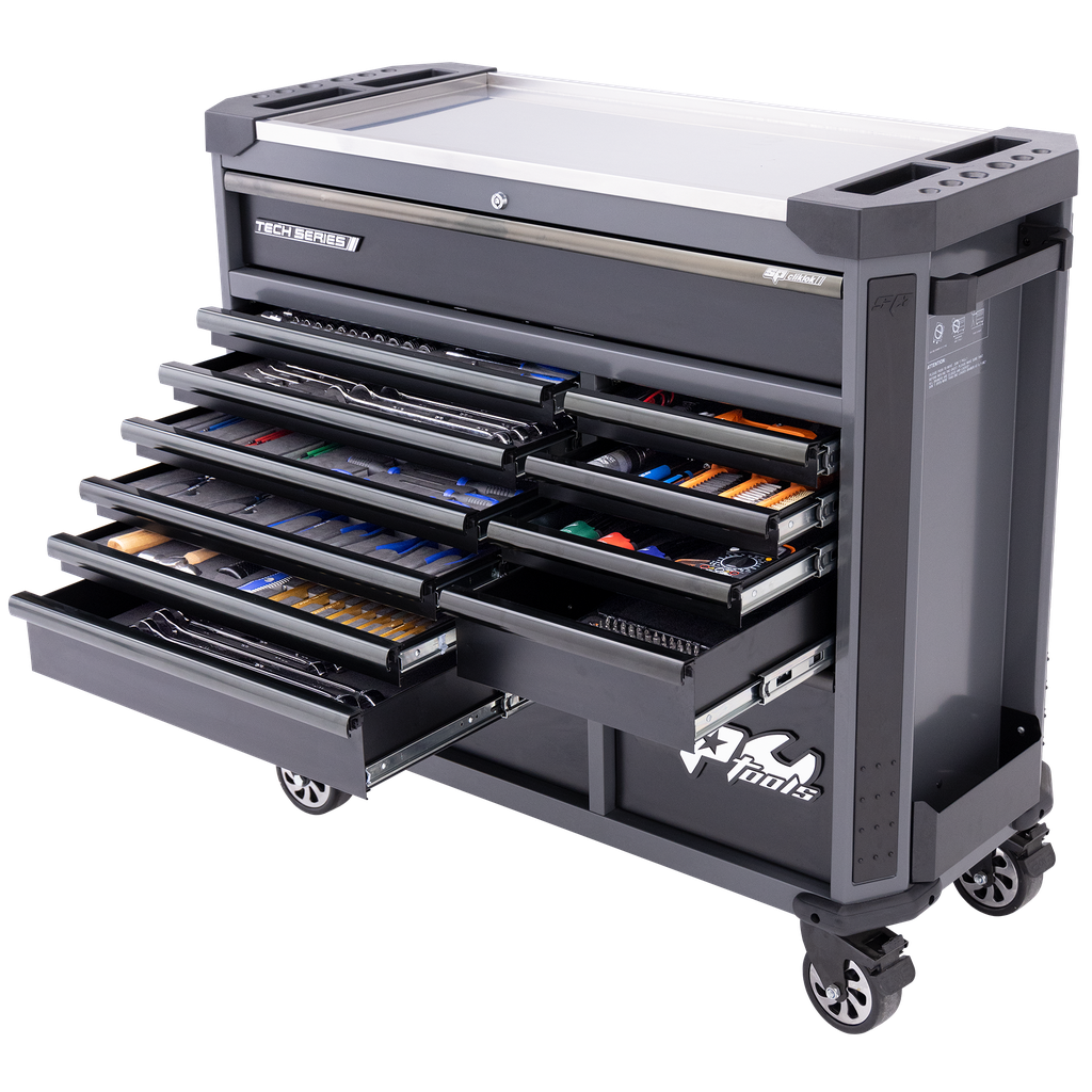 [SP50765DX] TOOLKIT 369PC METRIC/SAE - TECH SERIES ROLLER CABINET 13 DRAWER BLACK FOAMED